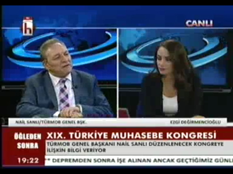 TÜRMOB Genel Başkanı Ymm. Nail Sanlı, Halk TV Öğleden Sonra Programında XIX. Türkiye Muhasebe Kongresi ile İlgili Açıklamalarda Bulundu
