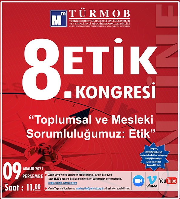 turmob 8 etik kongresi toplumsal ve mesleki sorumlulugumuz etik 09 aralik 2021