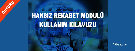 Haksız Rekabet Modülü Kullanım Kılavuzu