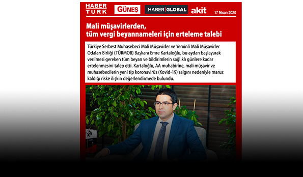 Mali müşavirlerden tüm vergi beyannameleri için erteleme talebi