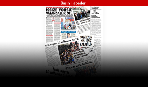 Korona Salgınının Türkiye Ekonomisine Etkisi, Değerlendirmeler ve Öneri Raporu'nun Basında Yansımaları