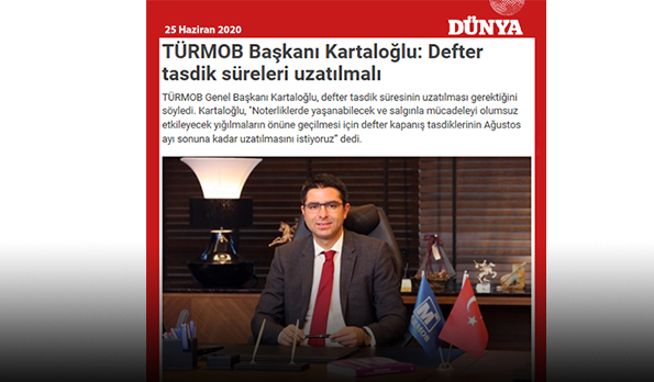 Defter tasdik süreleri uzatılmalı