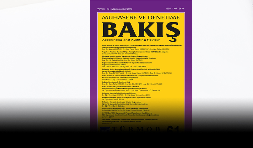 Muhasebe ve Denetimi BAKIŞ Dergisi 61. Sayısı